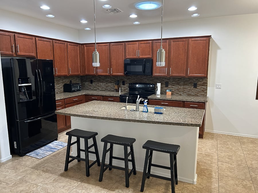 Kitchen fully stocked for family meals, creative fine dining, and entertaining