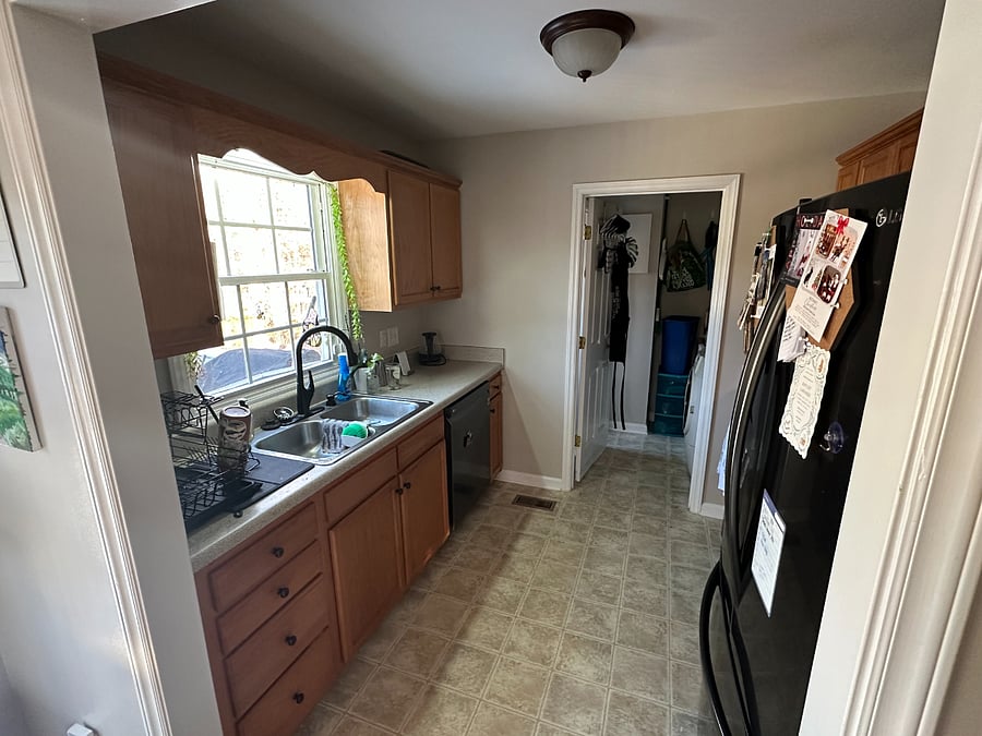 Kitchen with new stove/fridge/dishwasher available for you to use!