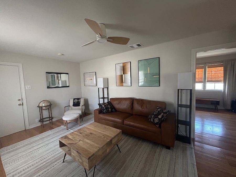 Living Room with bedroom view