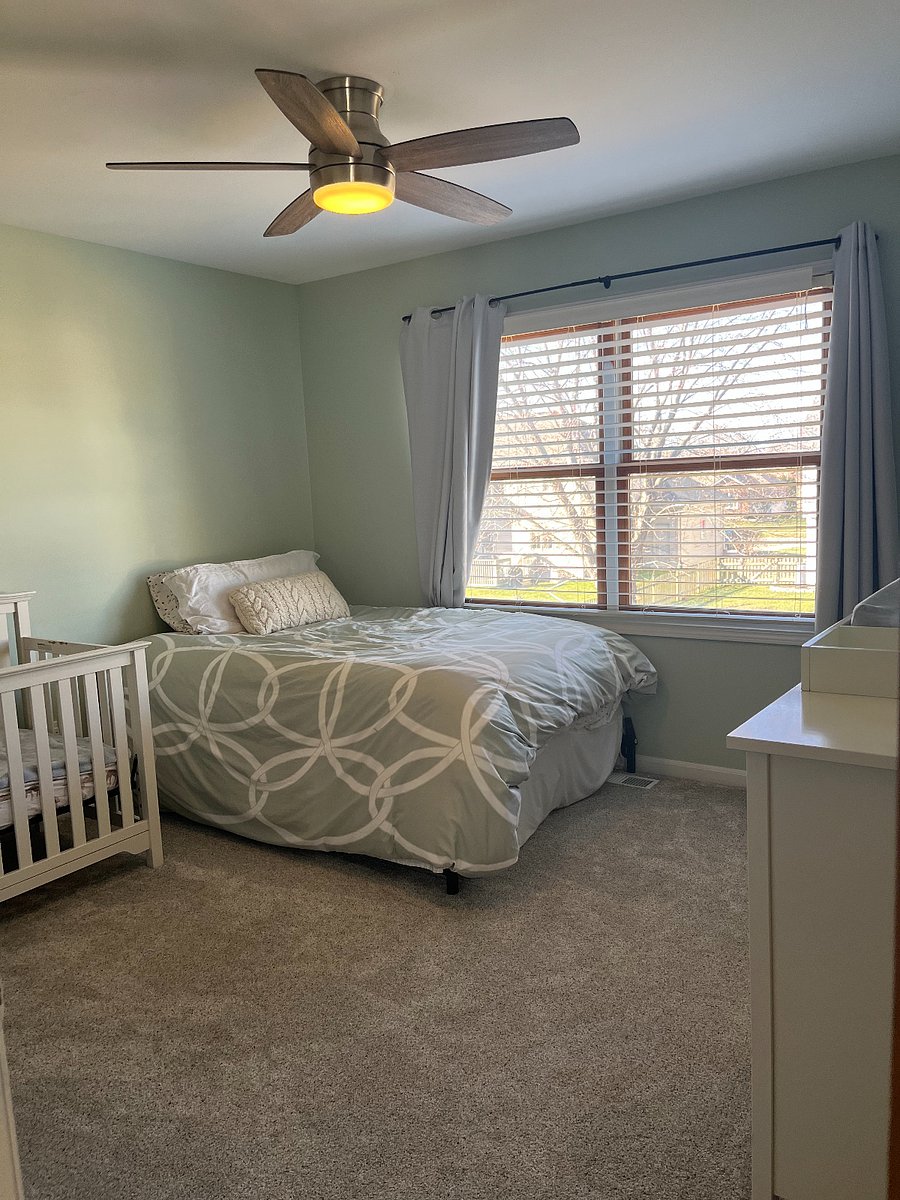 Bedroom 3 with Full Bed.
Crib available upon request.