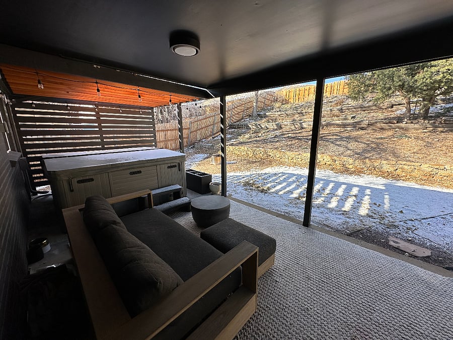 Hot Tub and Back Patio