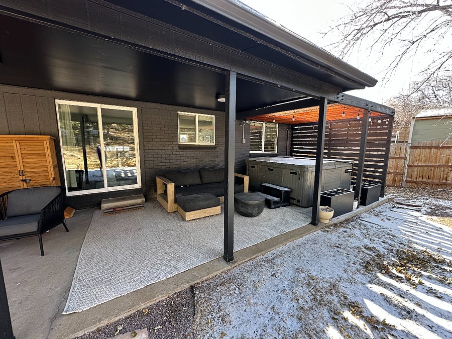 Hot Tub and Back Patio