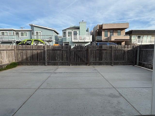 Large Fenced In Front Patio