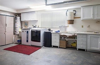 Large Garage With Work Space