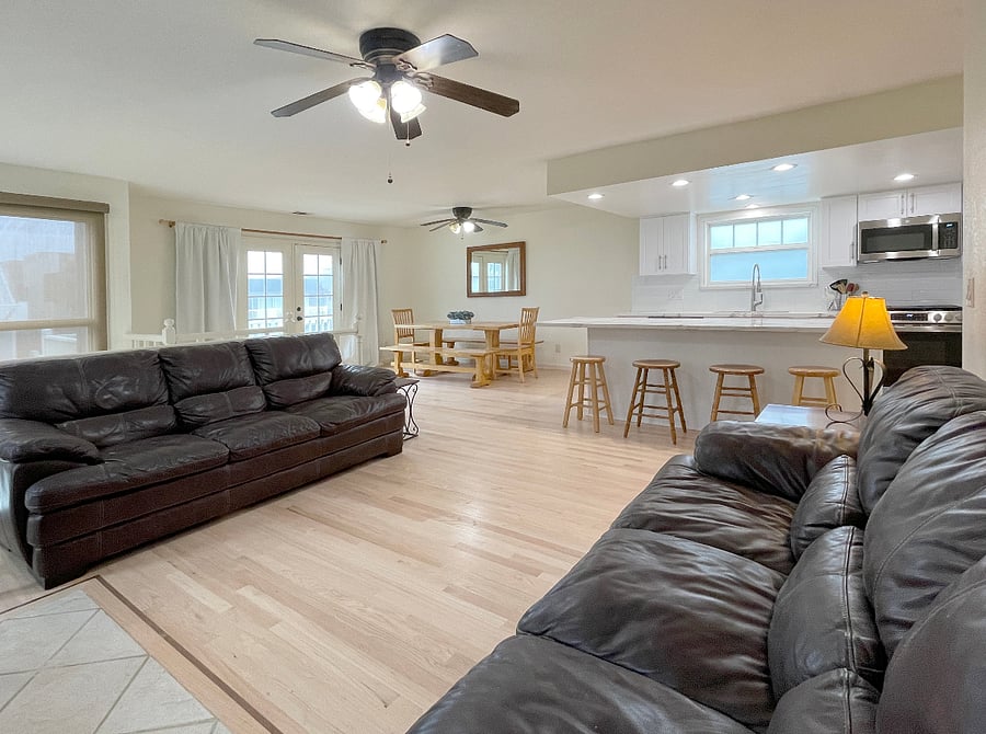 Open Concept Living Room/Kitchen Dining Room