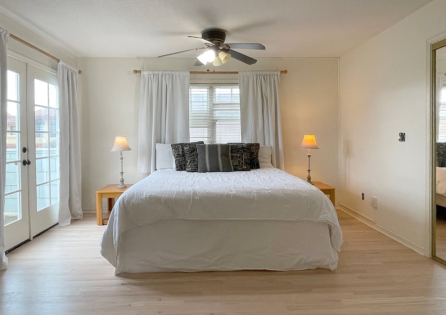 Spacious Primary Bedroom With Three Closets