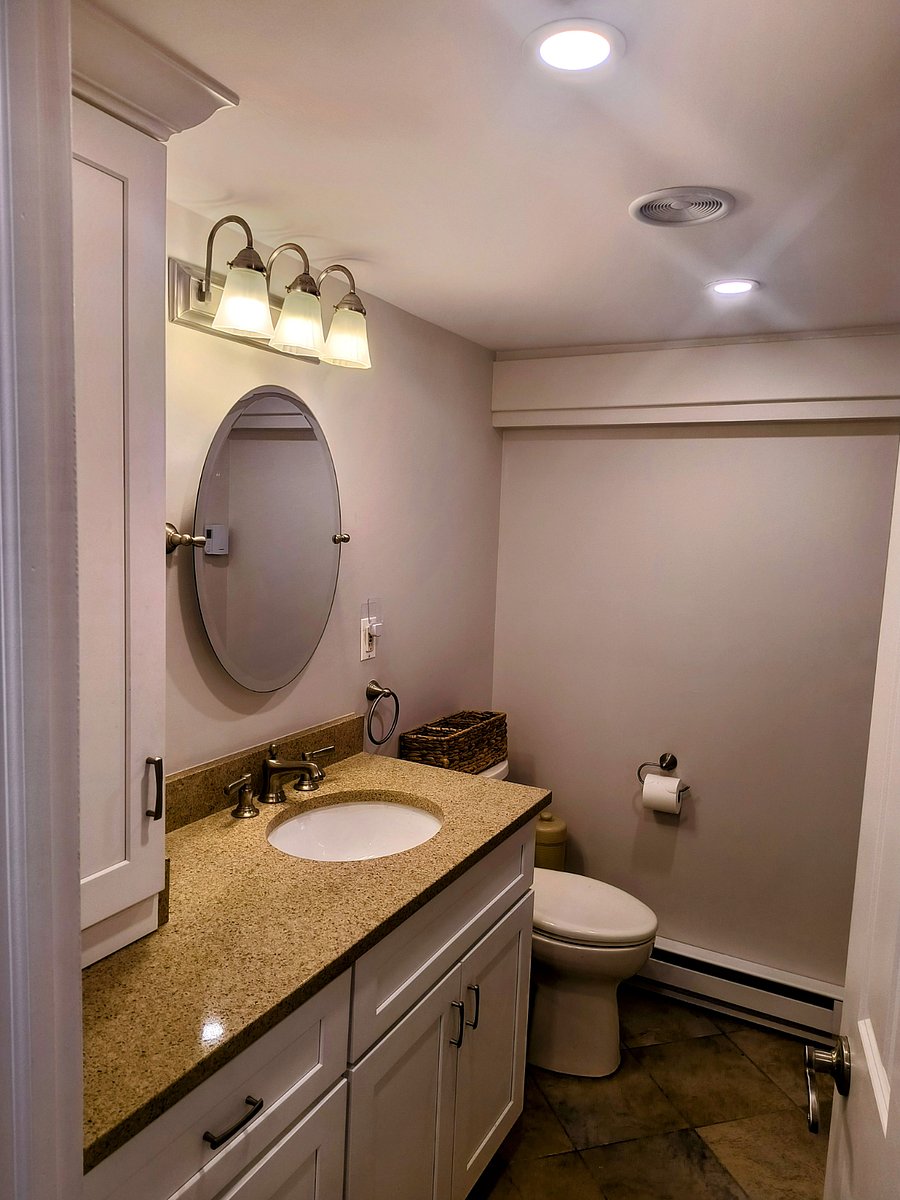 Private bathroom granite counter top