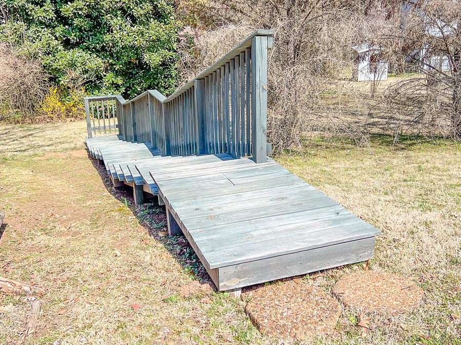 Exterior stairs leading to your private entrance.