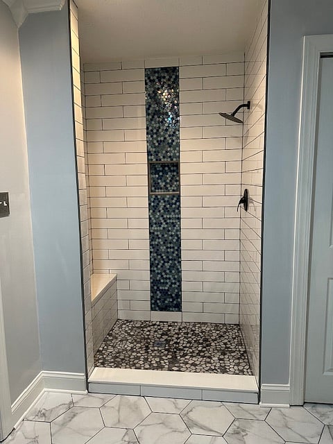 All new shower