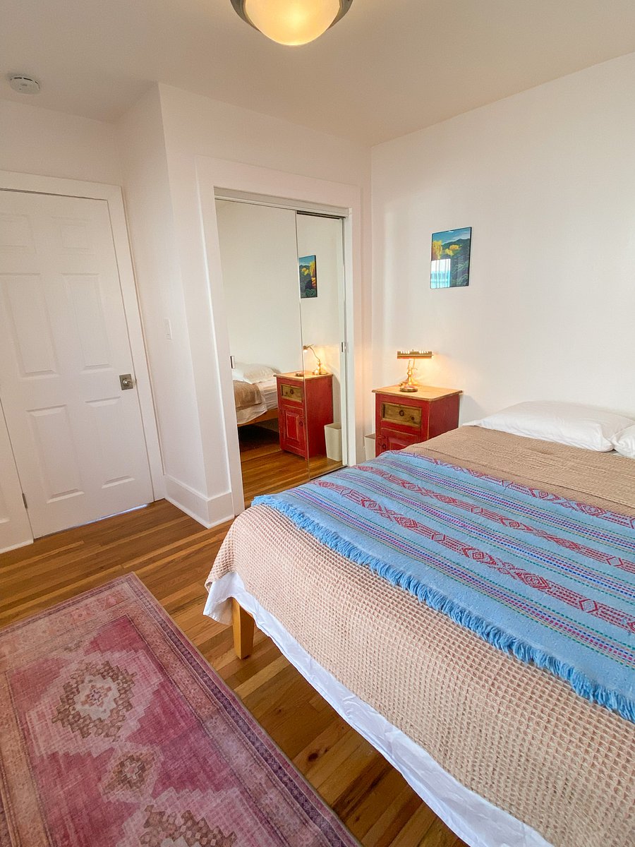 Sandia Room - has in-closet shelving, hangers, and full-length mirrors.
