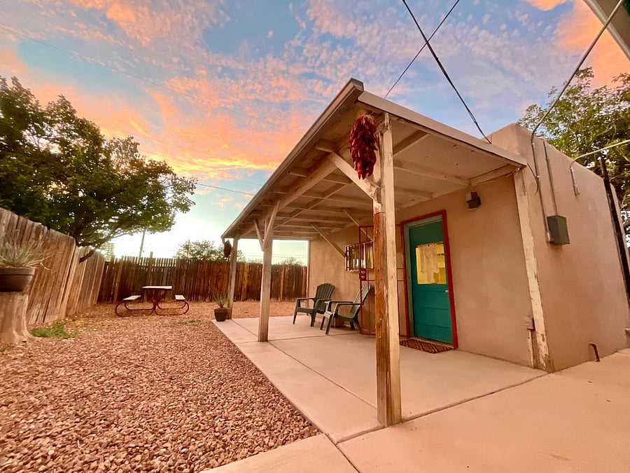 Shared backyard with casita (separate tenant) on premise.