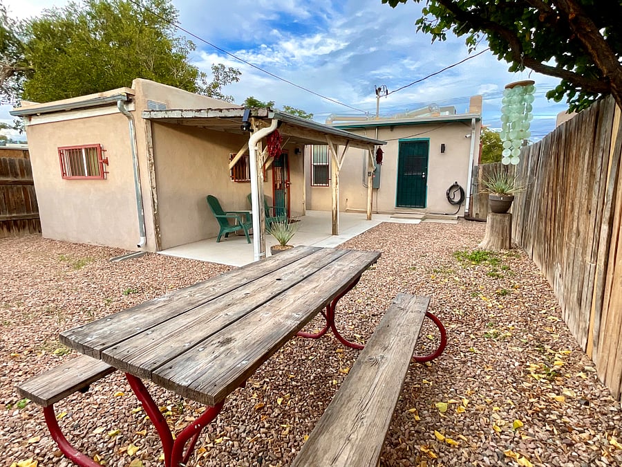 Shared backyard with casita (separate tenant) on premise.