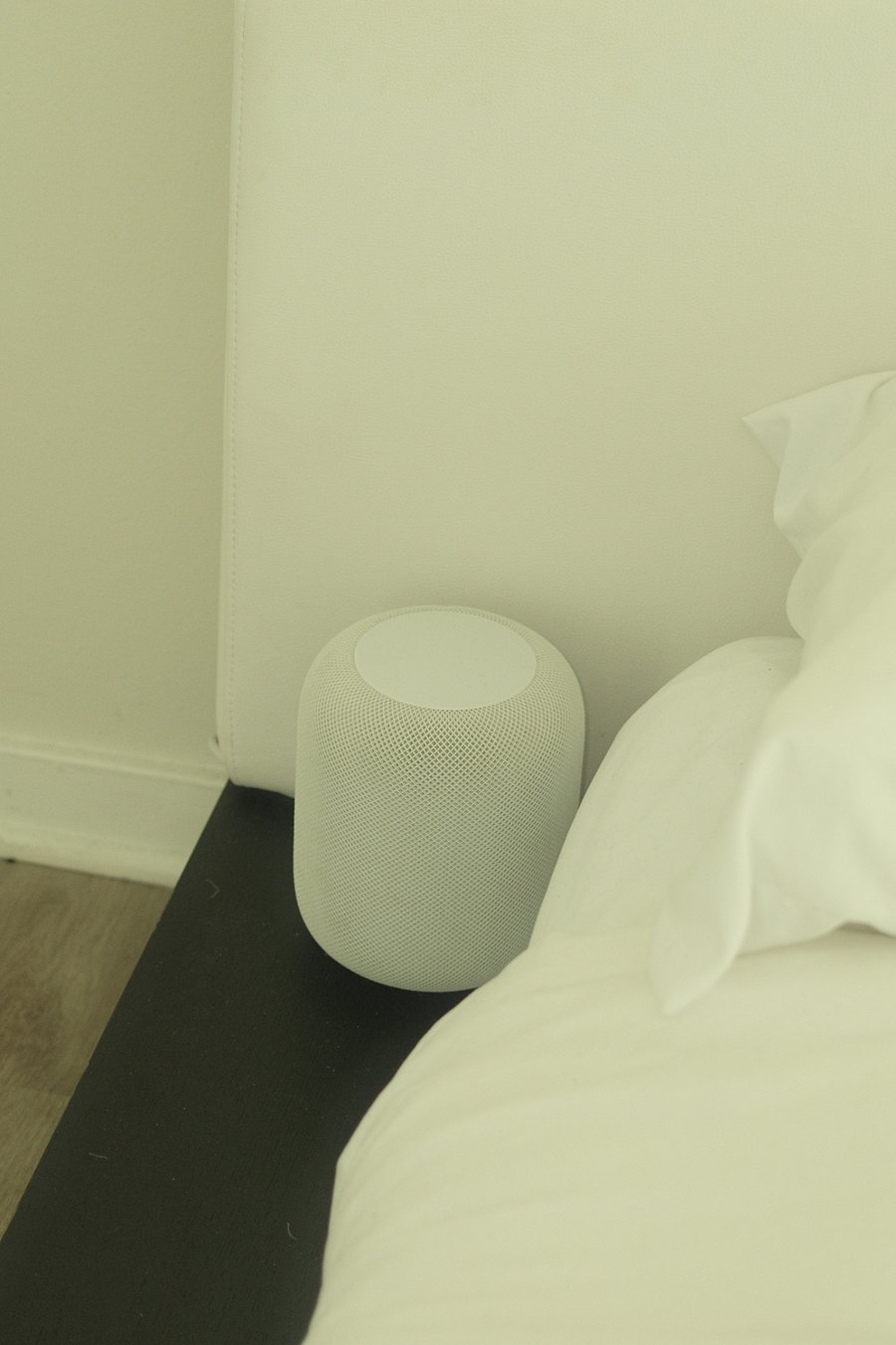 HomePod by king bed