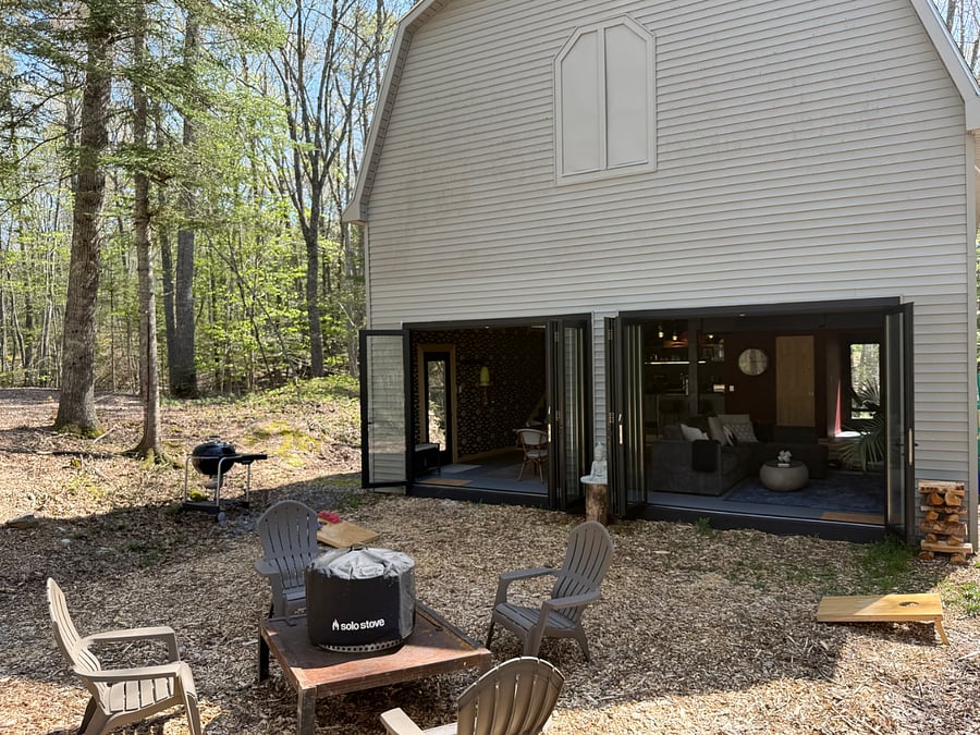 Solo stove and cornhole set