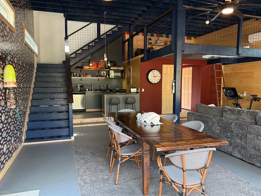 Stairs to the second floor