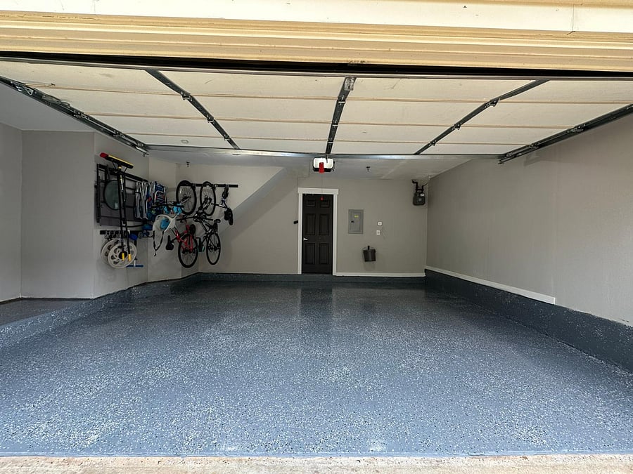 1.5-2 car garage with a full size fridge (not pictured)