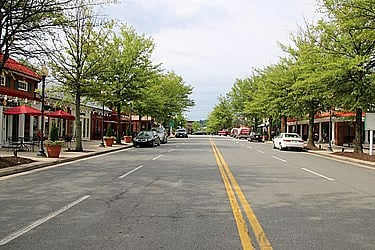 Shopping and restaurants, grocery store