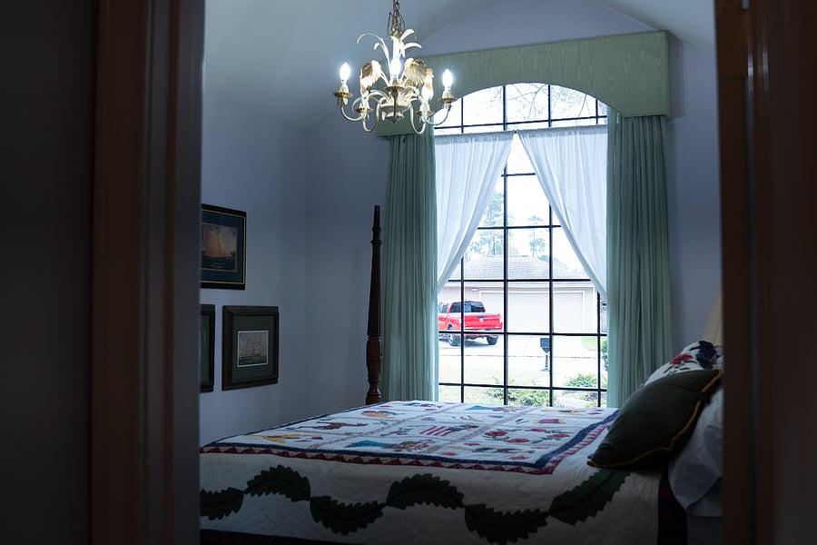 Guest Bedroom with Laundry