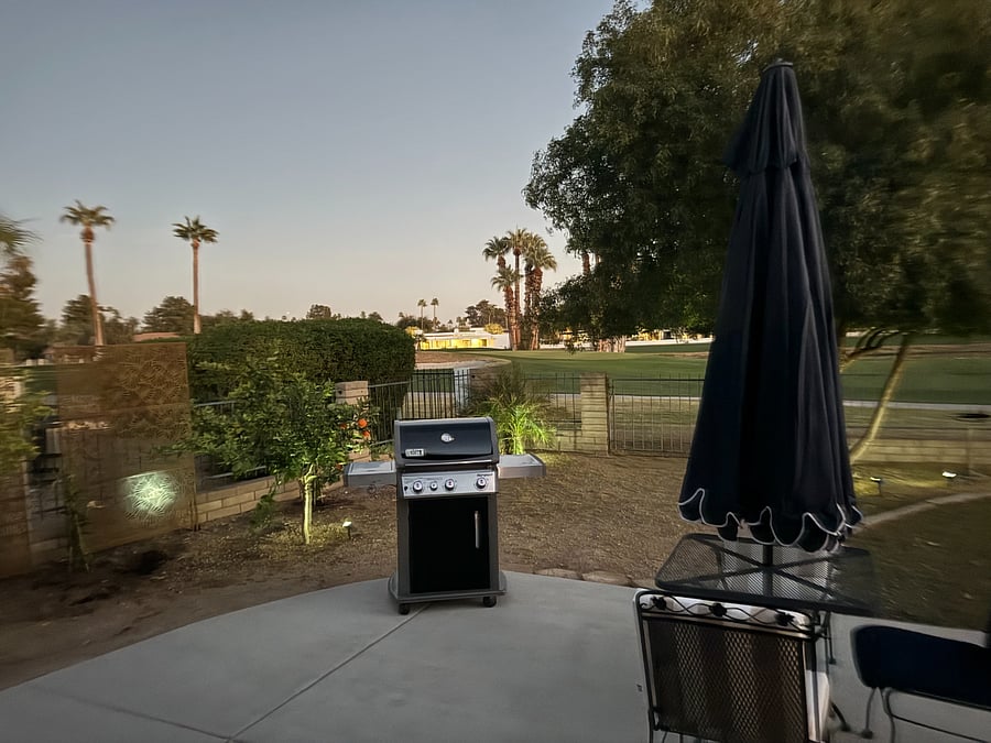 A gas grill for your use. 