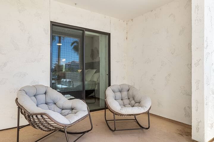 Balcony outdoor furniture.