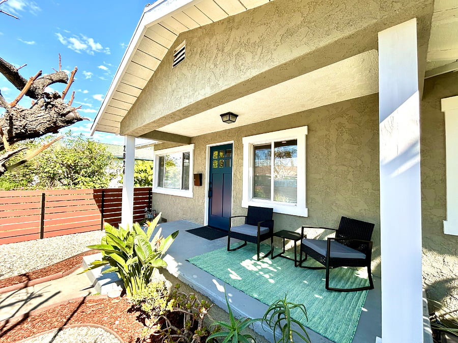 Your 1922 Craftsman bungalow with an inviting front porch, renovation completed in 2025.