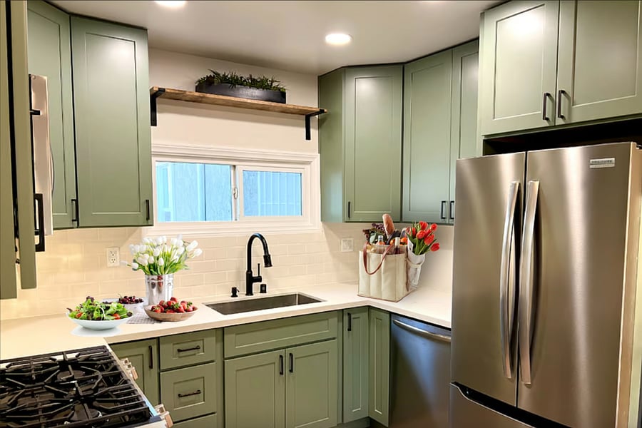 Whip up meals in the stocked kitchen with stainless gas convection oven, dishwasher, microwave, and fridge with filtered water and ice maker. Air fryer too!