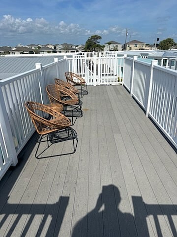 Top deck affording spectacular sunset views. Also, a great spot to watch rocket launches from Cape Canaveral.