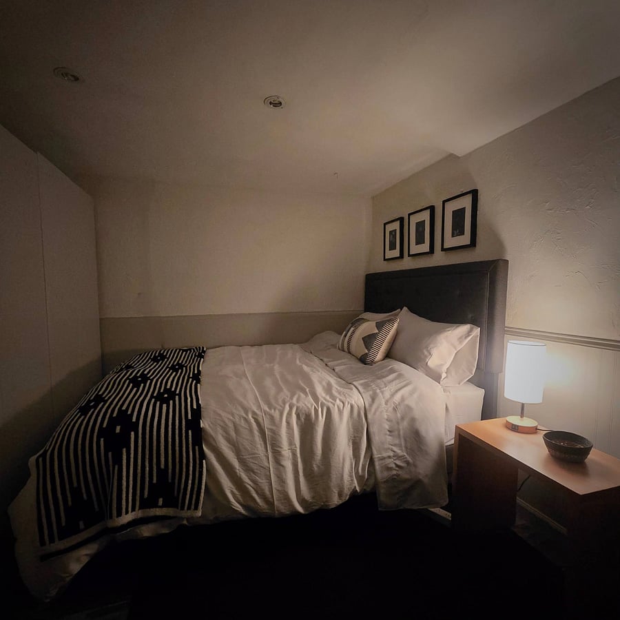 Cozy separate bedroom area