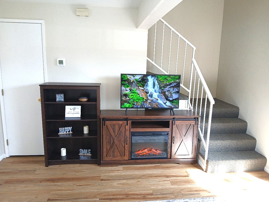 Living Room and Fireplace