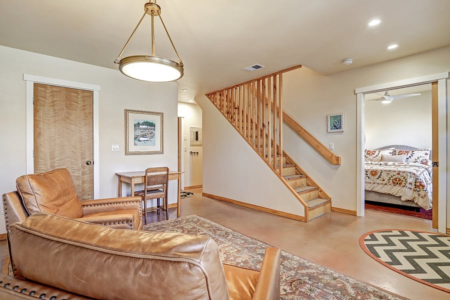 downstairs living / office