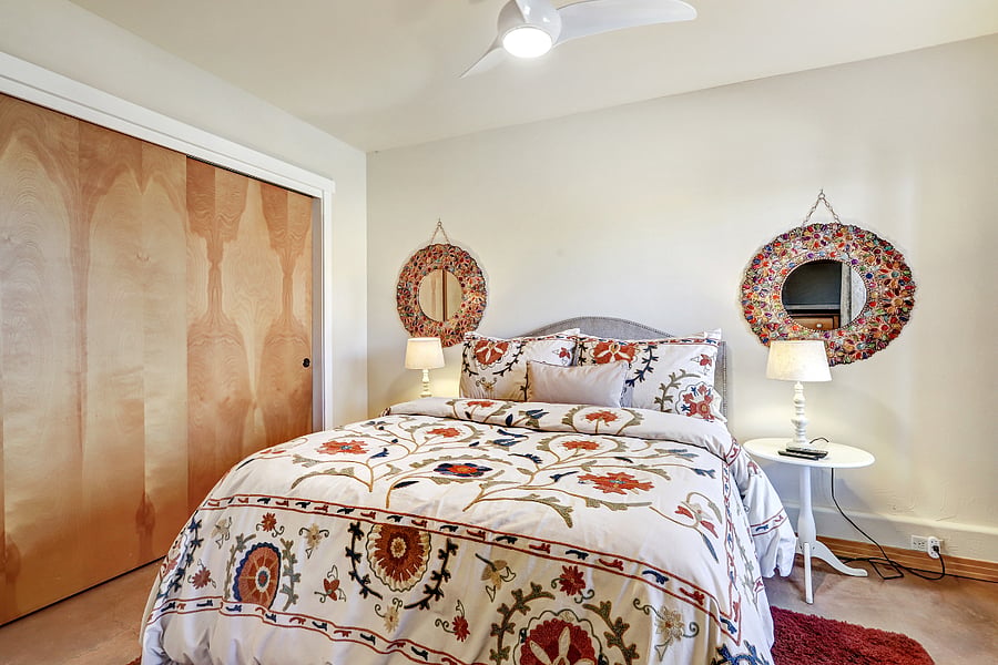 downstairs bedroom with double bed