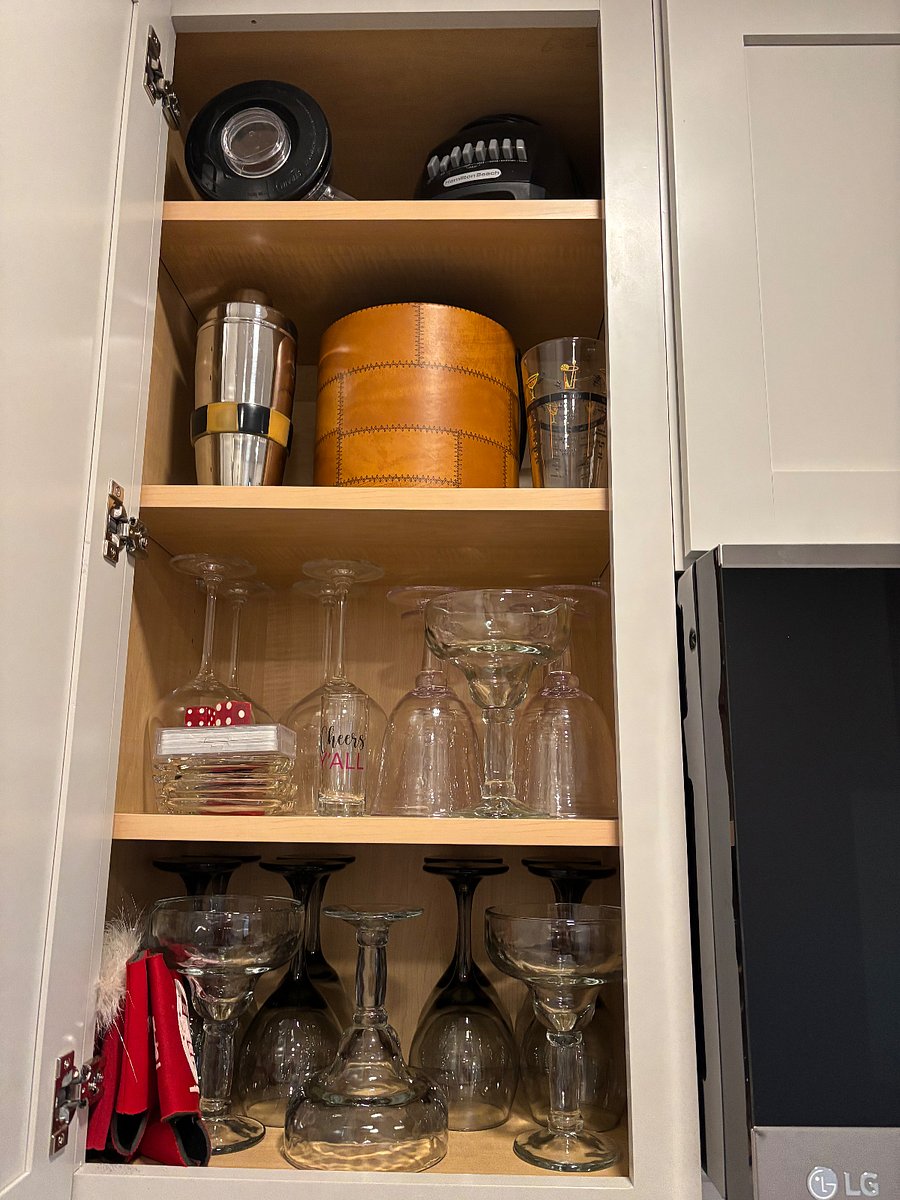 Bar wear and glasses.