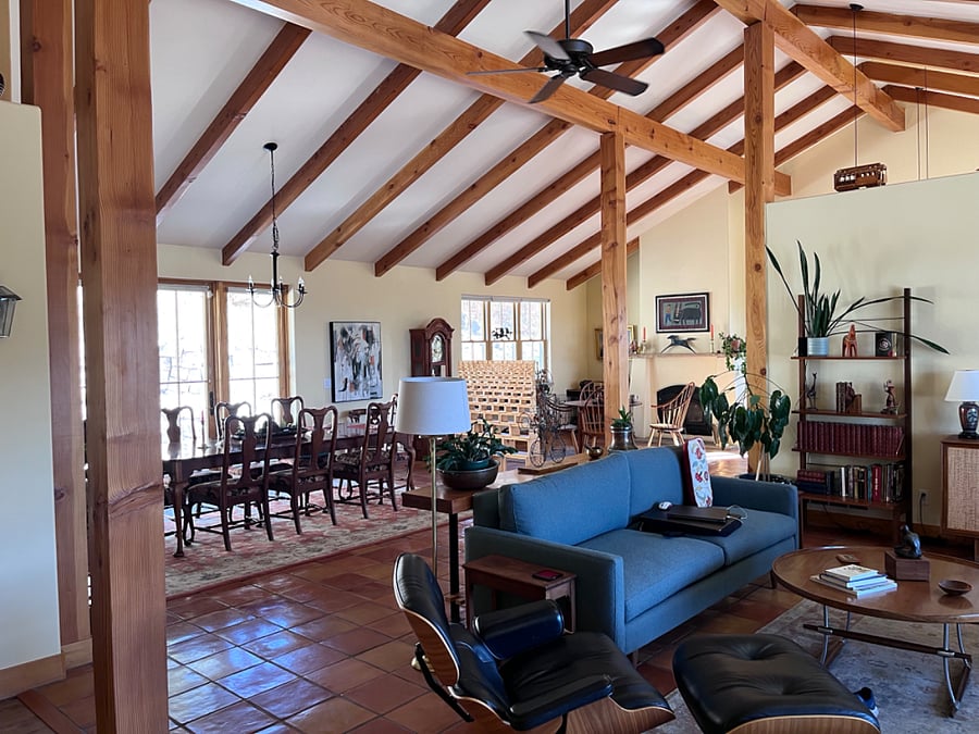 Great room & adjacent dining room