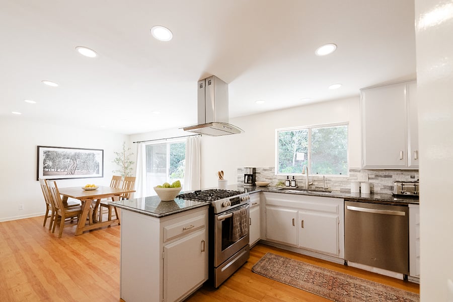 Kitchen and dining area