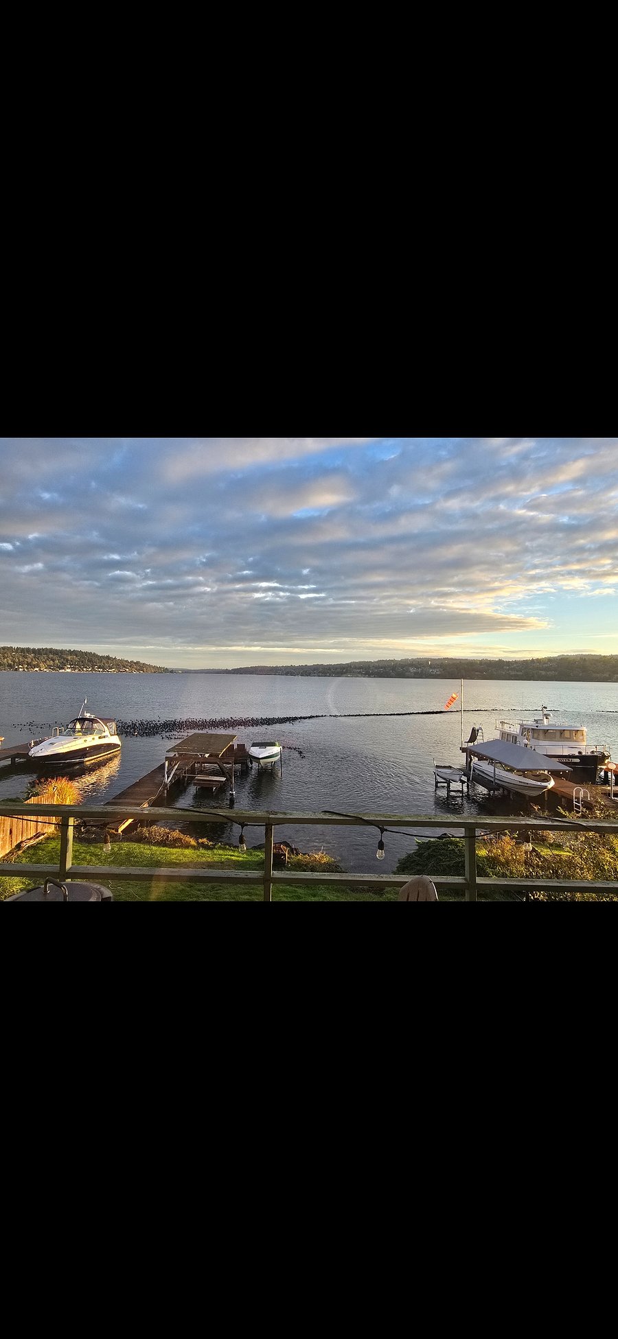 Another picture of the lake from the backyard.