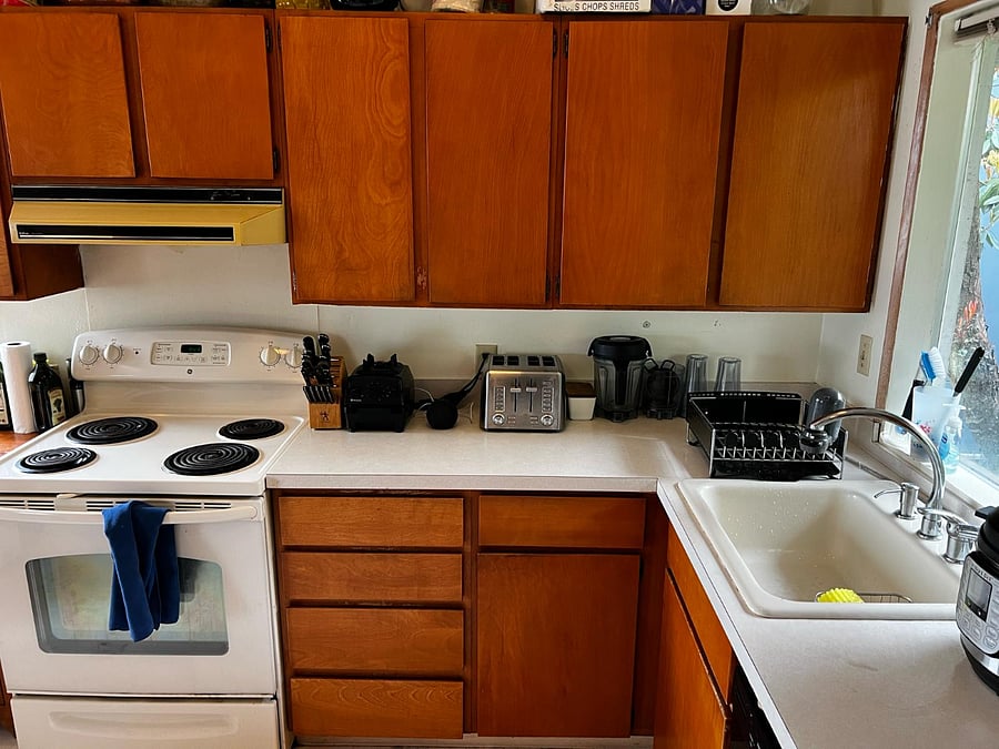 Another photo of shared kitchen