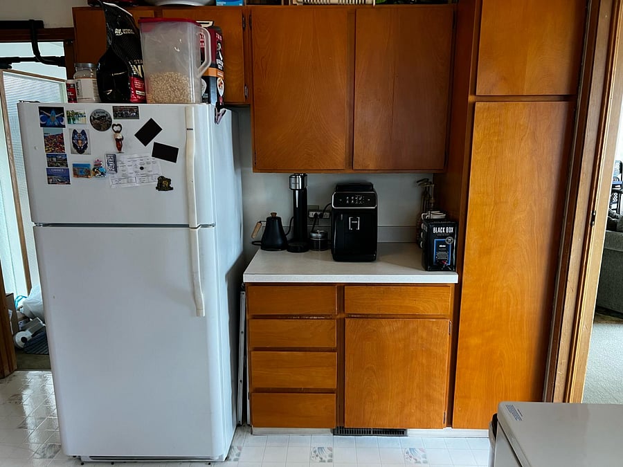 Another photo of shared kitchen