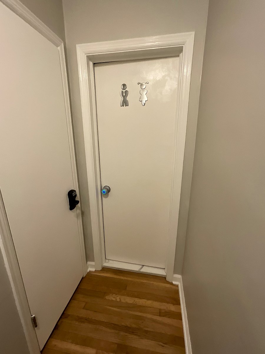 Executive bathroom and huge closet w smart locks