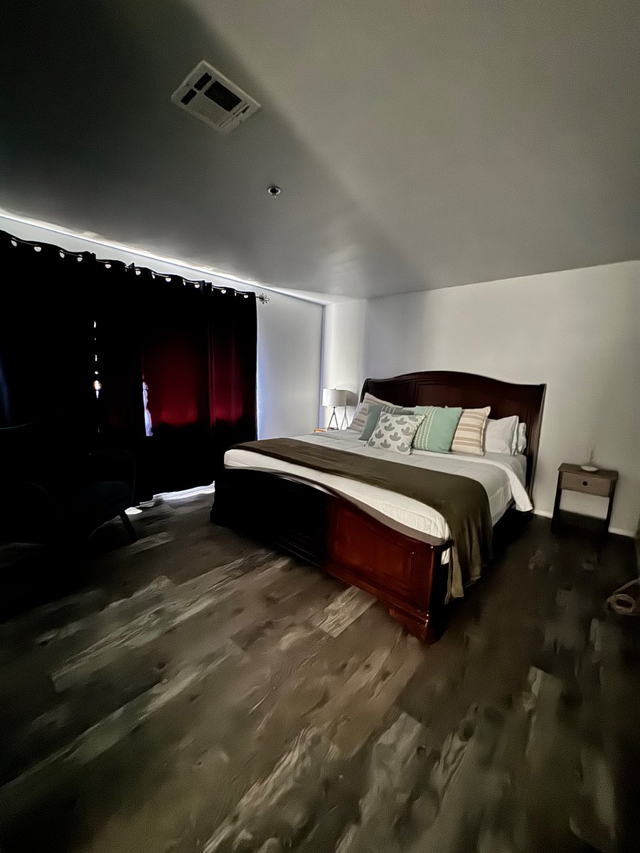 Blackout curtains.