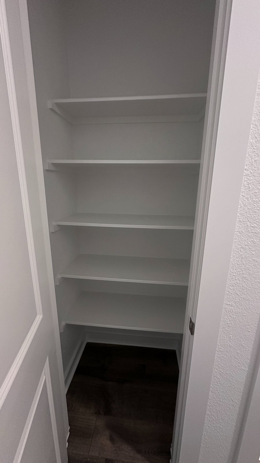 Extra storage closet in hallway of 'West Wing'.