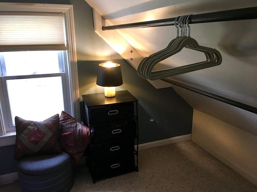 Closet in the loft