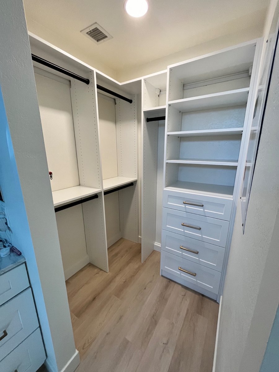 Primary closet