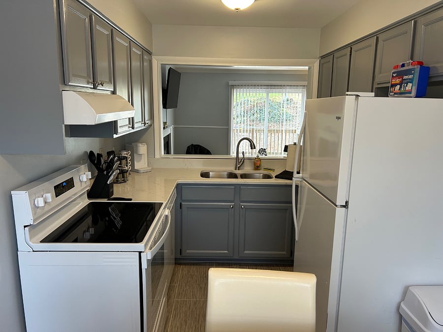 Full loaded with new counter tops, appliances and all you need for cooking meals!