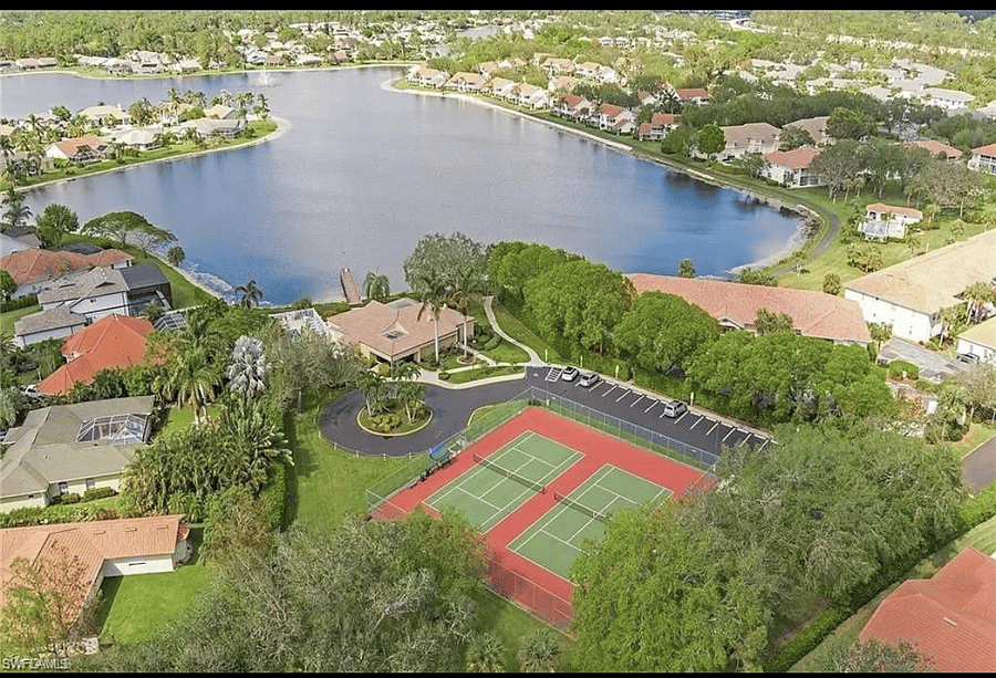 Clubhouse pool and tennis courts
