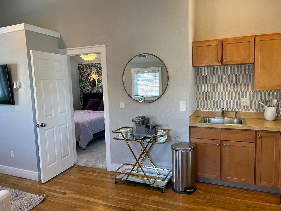 Kitchen with coffee bar