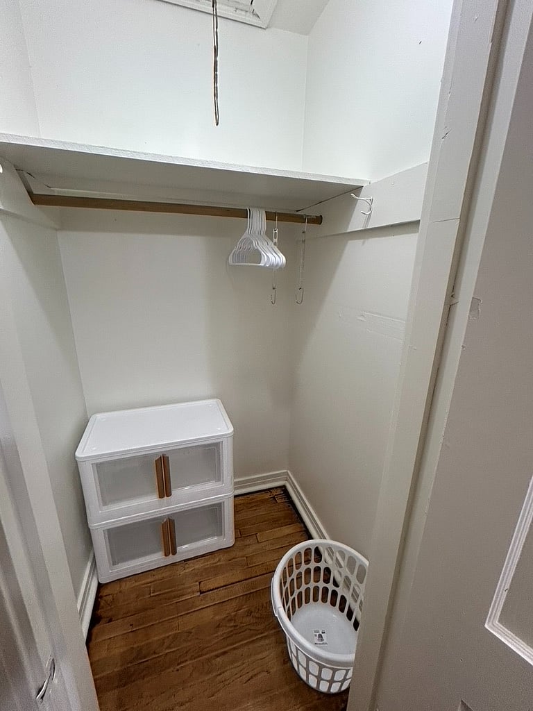 Plenty of storage space in the room's two closets!