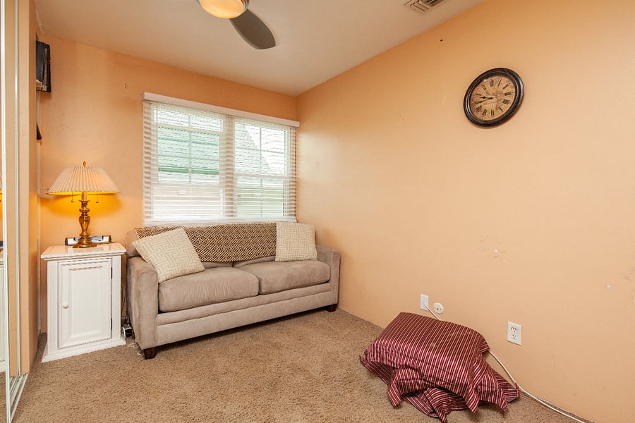 3rd BR with couch and SMART TV. 
