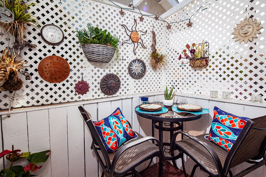 Porch off kitchen. 