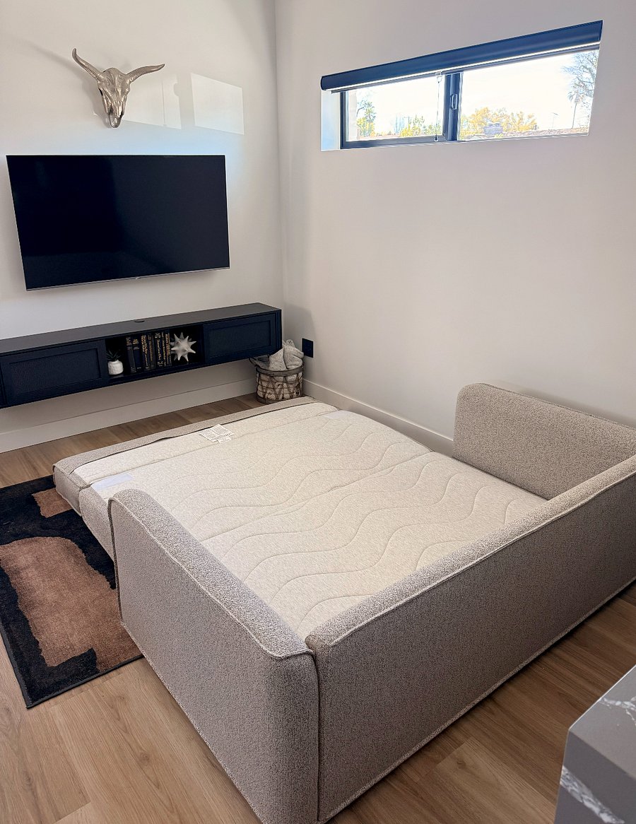 Optional sleeping arrangement: brand new Koala fold-out sleeper. Also great if you host a guest!