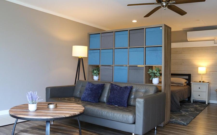 Full size comfortable leather couch